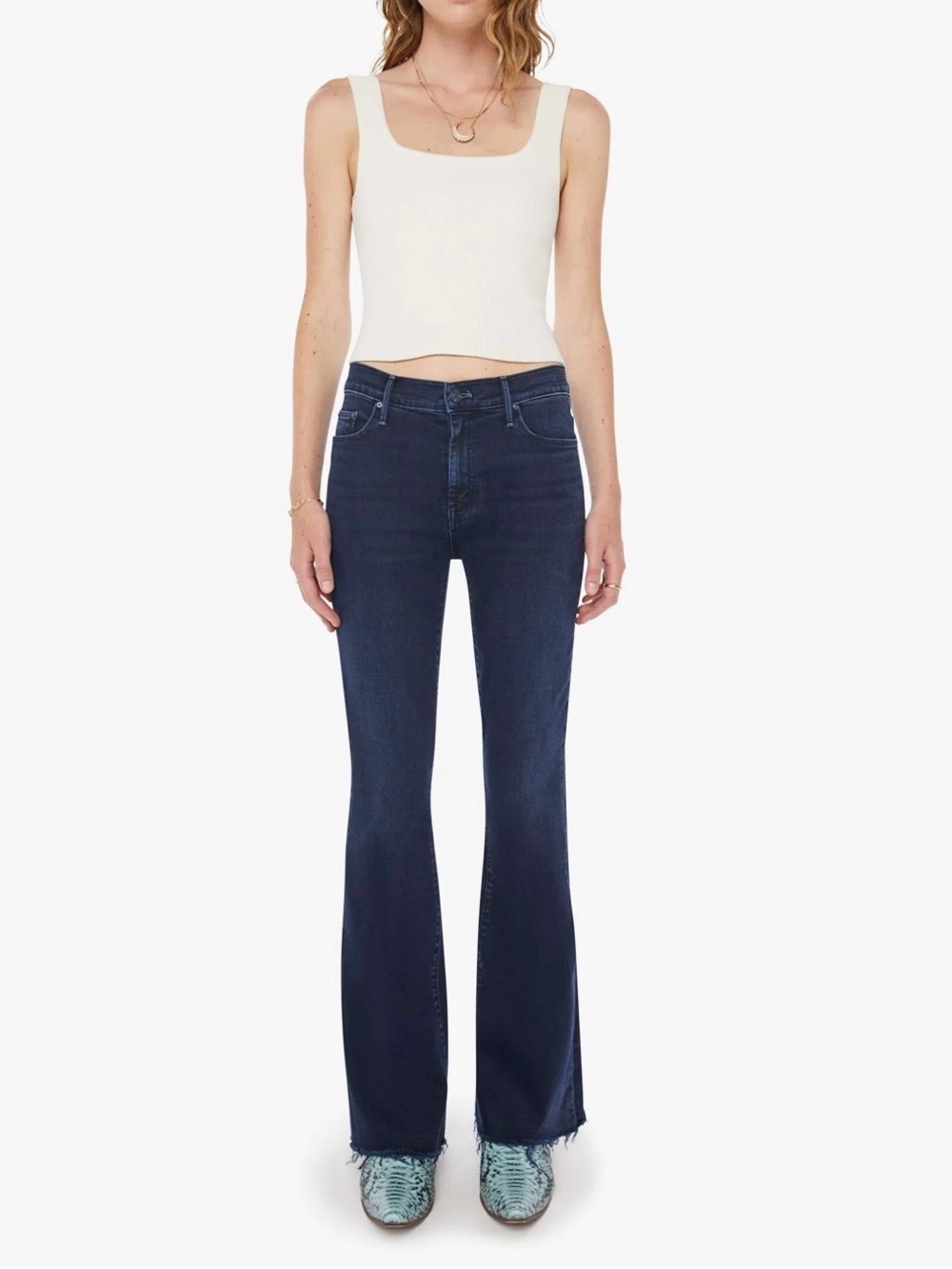Mother The Weekender Fray Jeans in Chip on my Shoulder